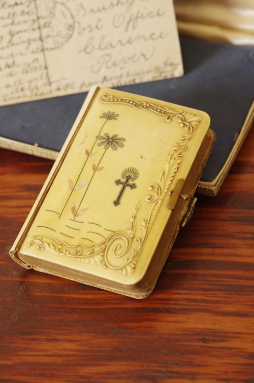 フランス　アンティーク　聖書 フランス アンティーク 聖書 1870年製