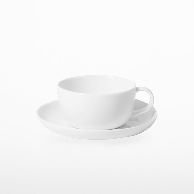 TG 白瓷紅茶杯盤組290ml - 茶壺/茶杯/茶具 - 瓷 白色