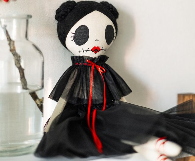 Hand Sewn Leather VooDoo shops Doll, Creepy, Cute, Loveable, Pagan, Witchcraft, Goth, Emo