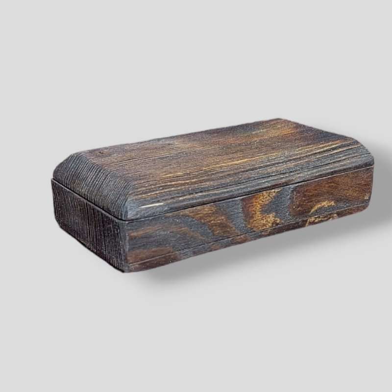 Custom black wood trinket box. Cigarette case. Business card case - 其他 - 木頭 黑色