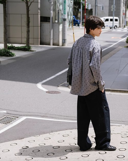 Crazy Century Japanese Retro Polka Dot Shirt - Shop