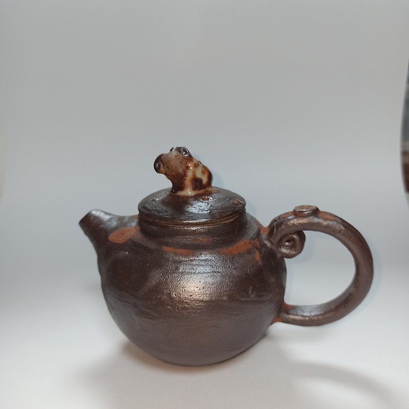 Teapot hand-drawn gas kiln restored flame Chen Xuanheng hand-made pottery