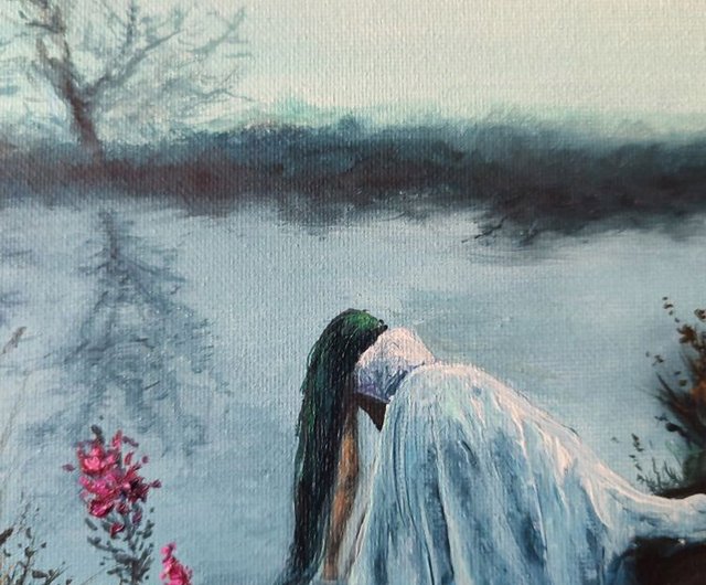 妖精の絵画、吊り下げ絵、おとぎ話の手作り絵画、家居裝飾畫 裝飾畫 掛