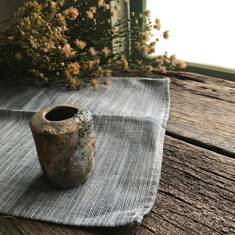 柴燒小花器 - 花瓶/花器 - 陶 咖啡色