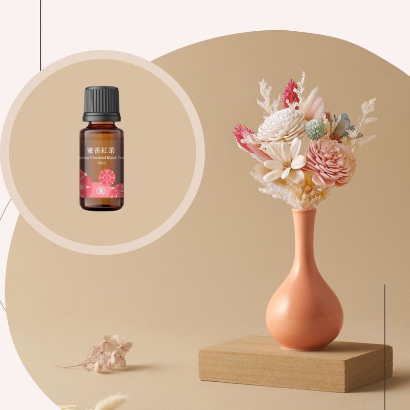 Essential oil diffuser, imported bouquet, elegant and tender fragrance flower gift - น้ำหอม - ดินเผา สีแดง