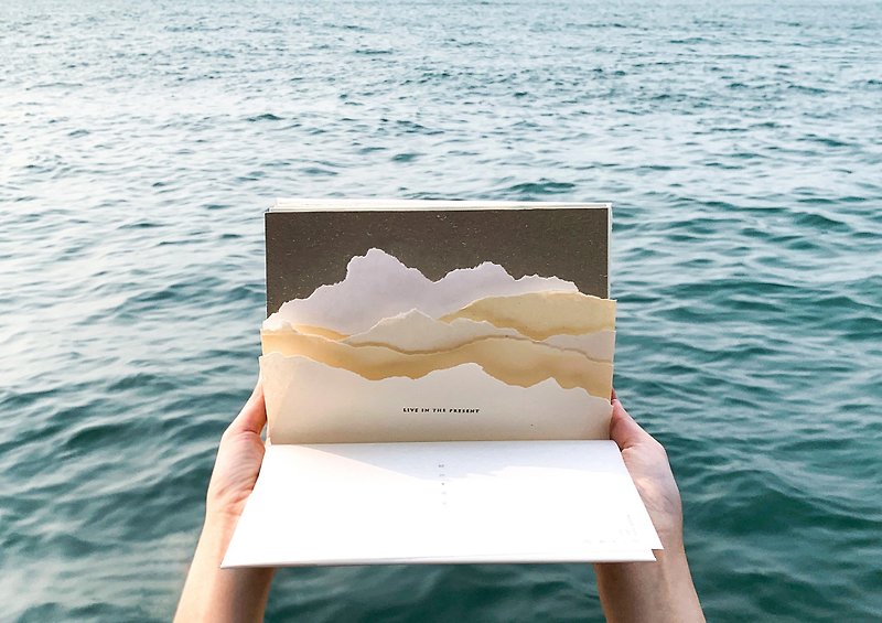 Pro:fanum Design Studio-Hand-stitched notebook/handbook at the water side under the Lion Rock - สมุดบันทึก/สมุดปฏิทิน - กระดาษ 