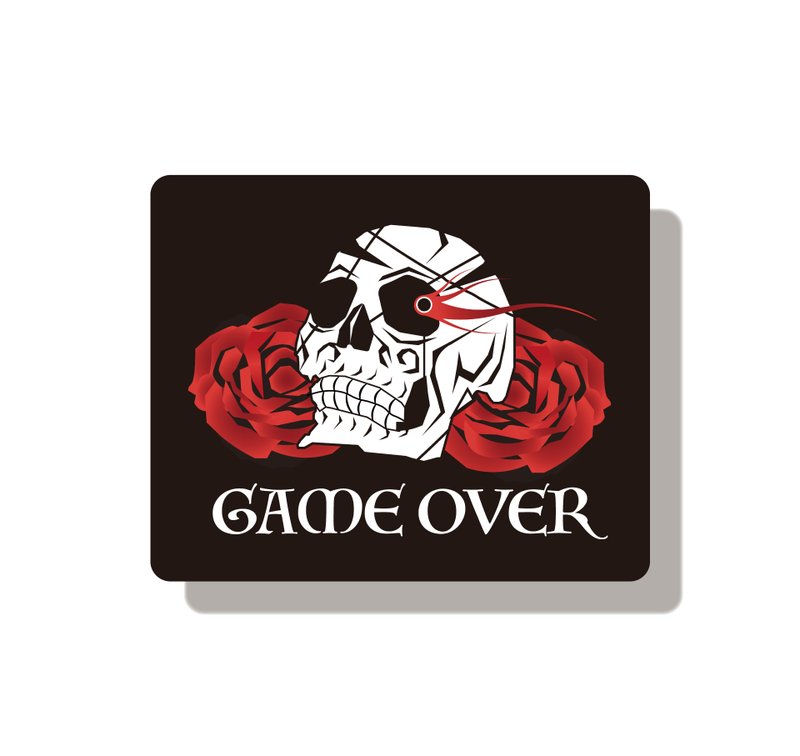 【Humi滑鼠墊-遊戲人生-Game Over】居家辦公/藝術品/客製化禮物 - 滑鼠墊 - 環保材質 