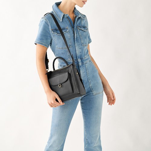 FOSSIL Parker Leather Mini Backpack - Black ZB1797001 - Shop