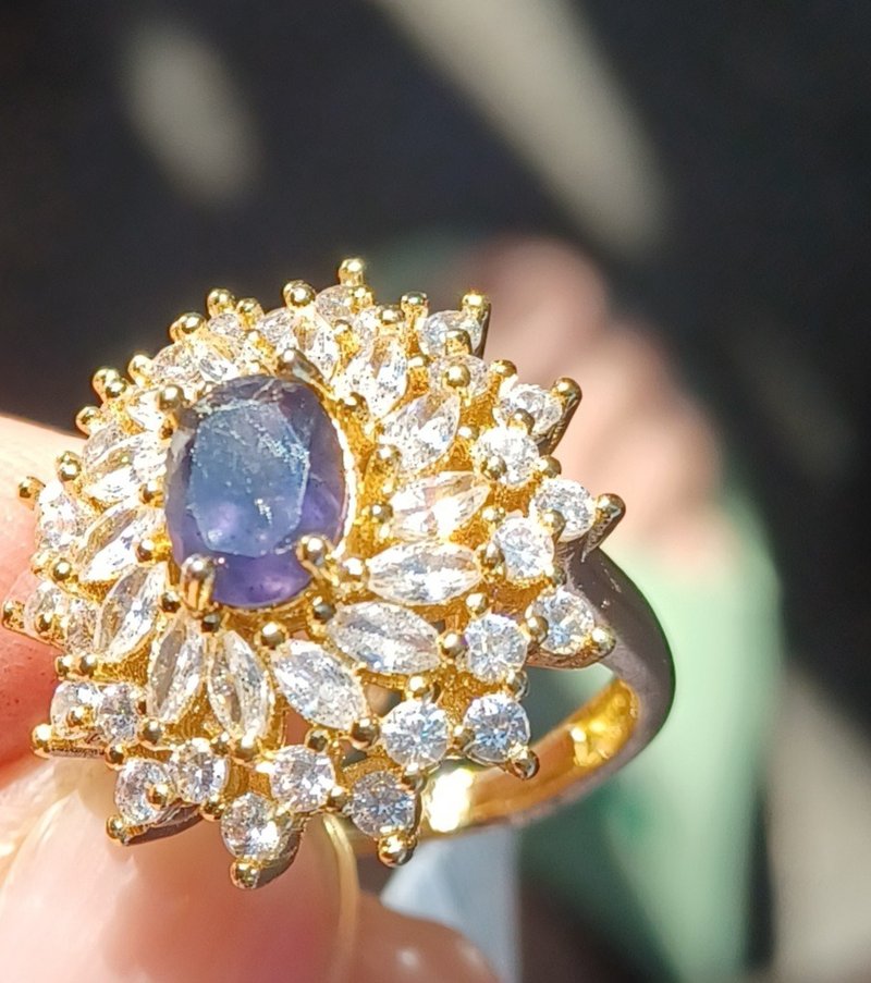 Vintage style sapphire ring - แหวนทั่วไป - เครื่องเพชรพลอย 