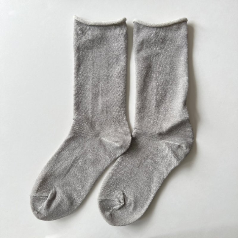 Peru cotton relax socks - ชุดชั้นในผู้หญิง - วัสดุอีโค สีเทา