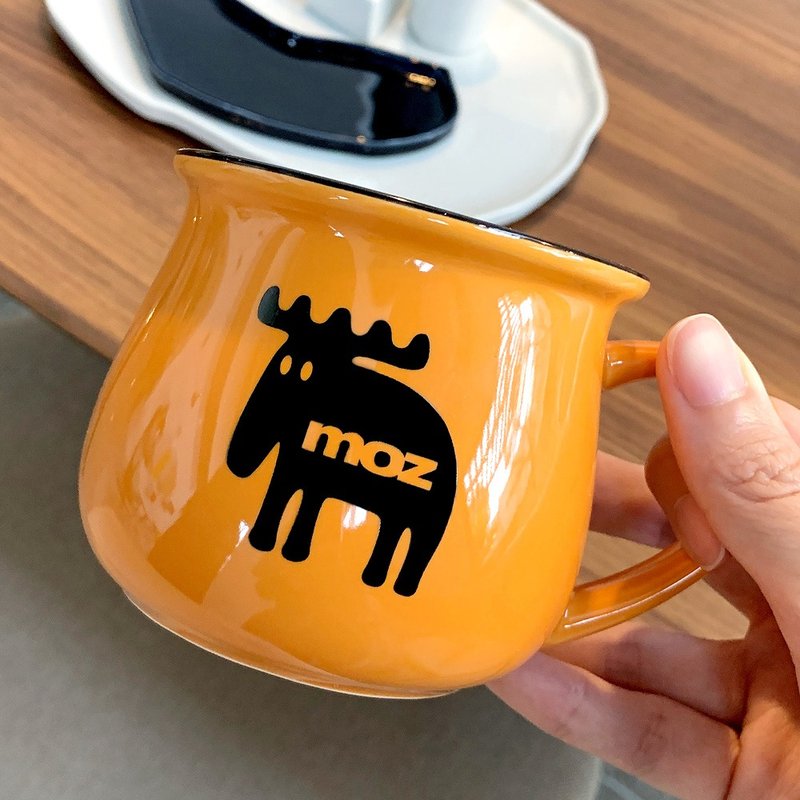 moz瑞典 駝鹿糖罐馬克杯350ml -活力橘 - 其他杯子 - 瓷 橘色