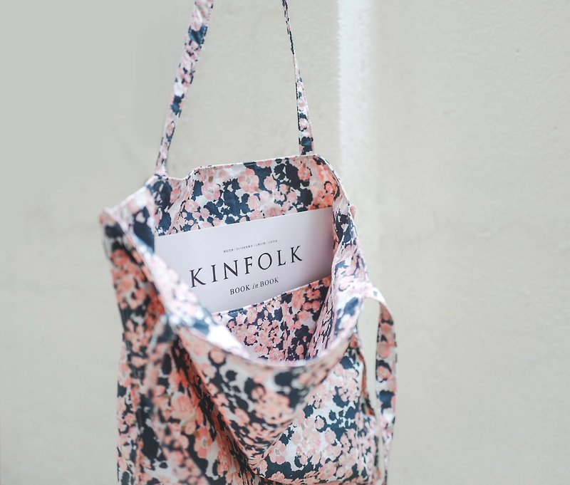 【獨一無二】  單肩包 / 環保購物袋 免費加名－ 夏櫻 - 側背包/斜孭袋 - 其他人造纖維 粉紅色