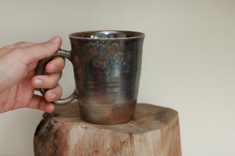 柴燒咖啡杯/馬克杯/280ml/瀧間拾光 - 咖啡杯/馬克杯 - 陶 