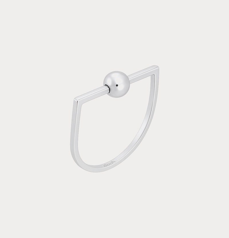 dashbrand DJ04-RG Dot Ring A  (Minimal Jewelry) silver925 - 戒指 - 純銀 銀色