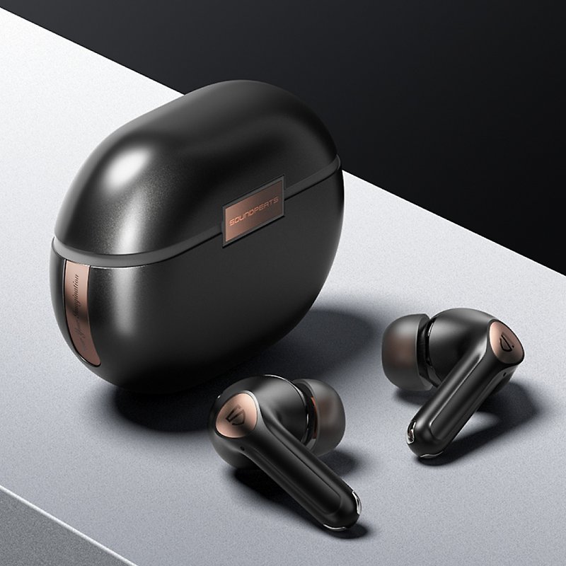 Soundpeats Air4 Pro in-ear active noise reduction headphones - หูฟัง - วัสดุอื่นๆ สีดำ