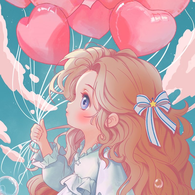 Skyballoon Postcard - 卡片/明信片 - 紙 粉紅色