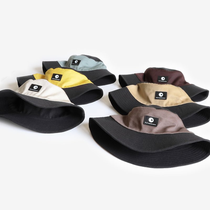 Contrast Black Reversible Bucket Hat - Hats & Caps - Cotton & Hemp Multicolor