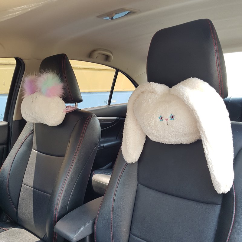 Car neck cushion - 枕頭/抱枕 - 聚酯纖維 白色