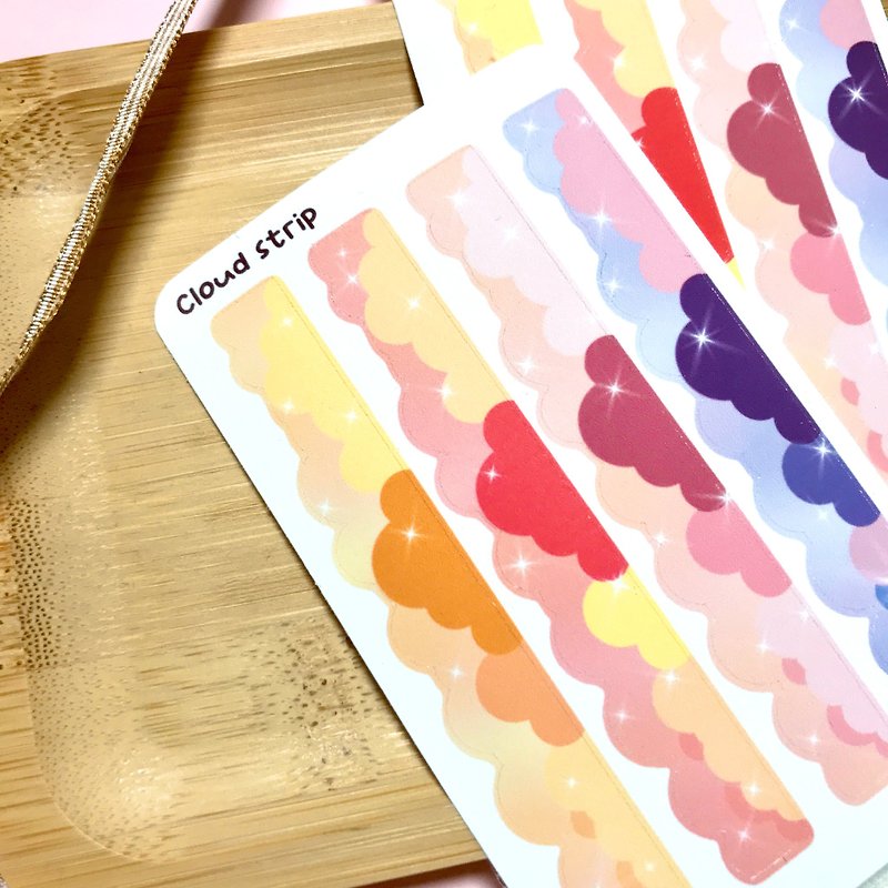 Cloud Strip - Stickers - Other Materials Pink