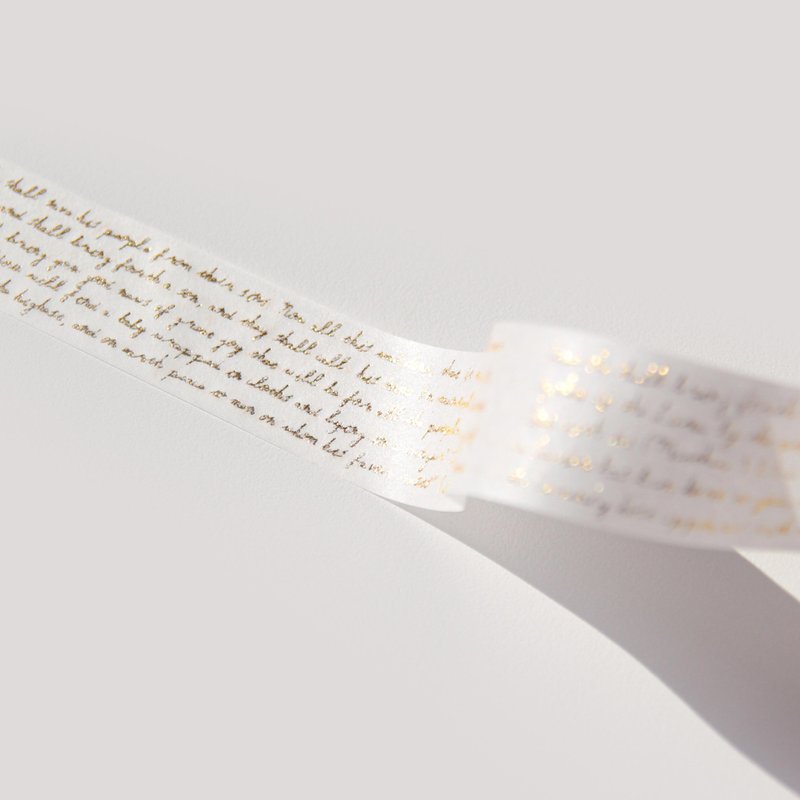 Holy Bible Gold Foil Masking Tape | Christmas - 紙膠帶/和紙/PET - 紙 金色