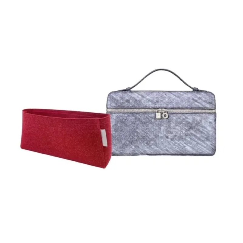 Bag Organizer - Loro Piana Extra Pocket Bag Pouch 27cm - 化妝包/收納袋 - 其他材質 多色