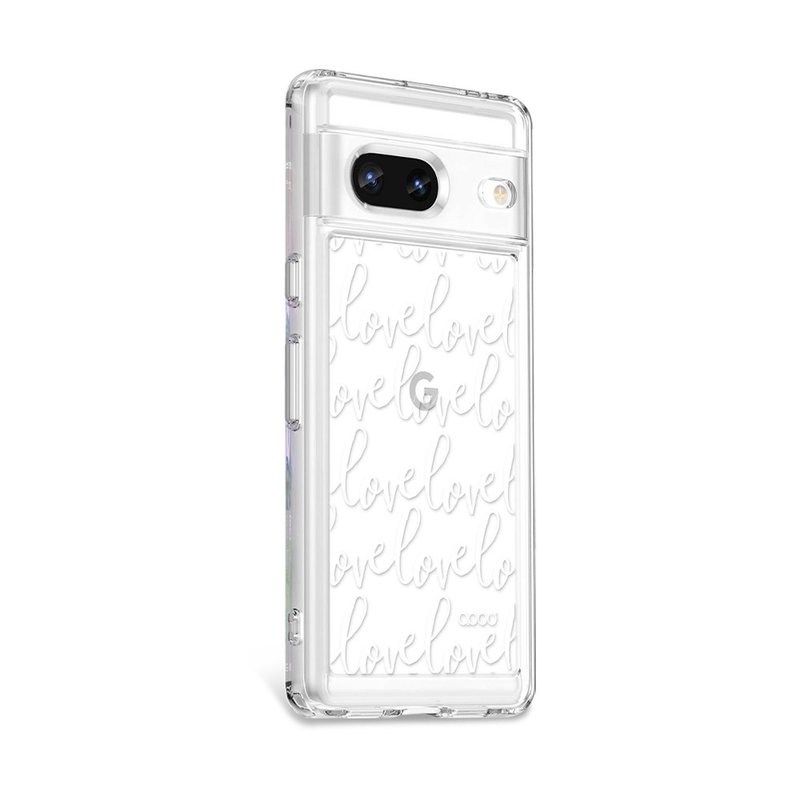 Google Pixel 9/8/7系列 浮雕感防震雙料手機殼-LOVE - 手機殼/手機套 - 其他材質 多色