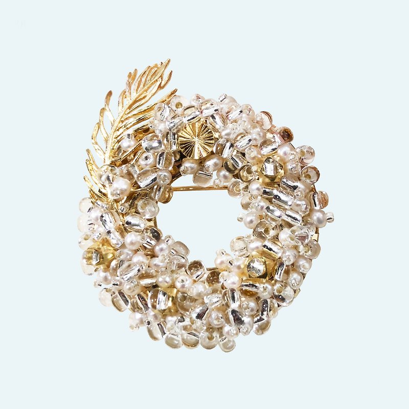 Pearl Brooches Gold - Japanese Style Brooch【Mini Pearls】【Wedding Accessories】【Valentines Day Gift】