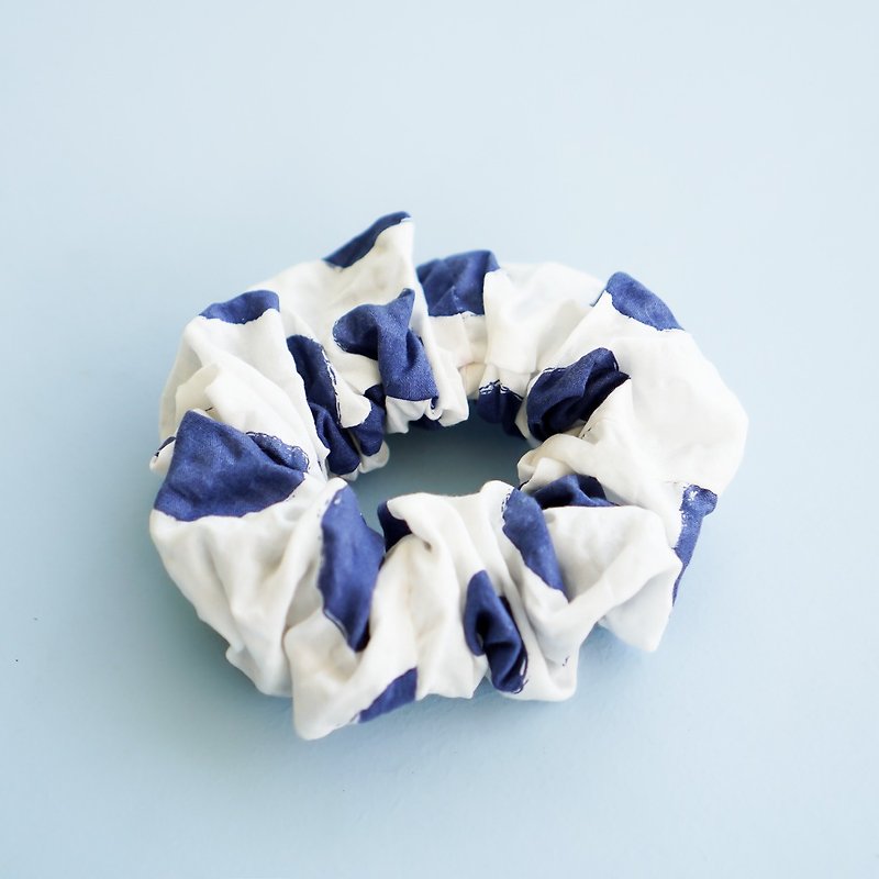 Cotton & Hemp Hair Accessories Blue - The most beautiful gift large intestine circle dot