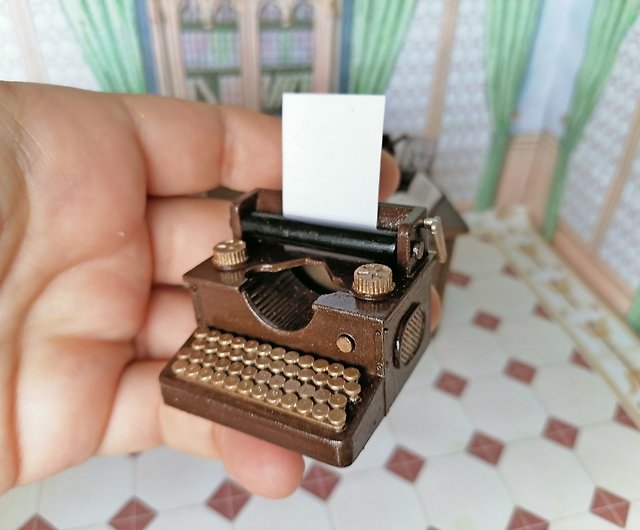 Miniature Handmade Vintage Typewriter 1/12 Scale 