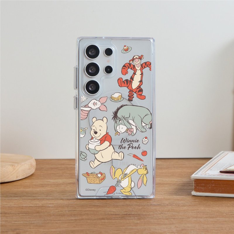 Disney經典-野餐亂花防摔透明SAMSUNG手機殼 - 手機殼/手機套 - 塑膠 多色