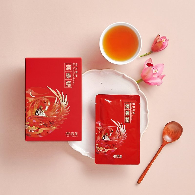 Fangzi Sun and Moon Healthy Essence of Chicken at Room Temperature | Color Box 8 packs/box - อาหารเสริมและผลิตภัณฑ์สุขภาพ - สารสกัดไม้ก๊อก หลากหลายสี