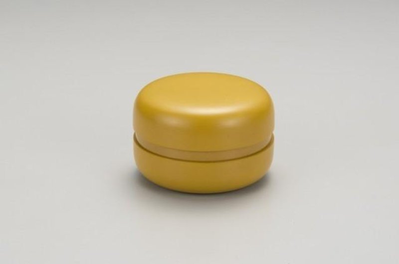 Urushi Macaron Lemon - กล่องเก็บของ - ไม้ สีเหลือง