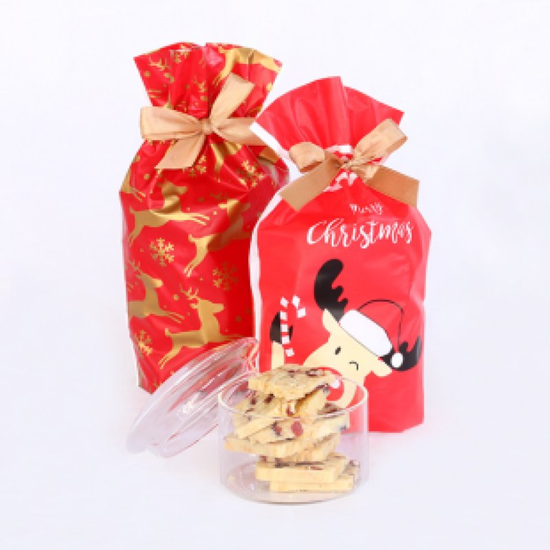 【伊甸台中迦南園】聖誕節 雪Q餅禮袋 11/20後出貨 - 零食/點心 - 其他材質 多色