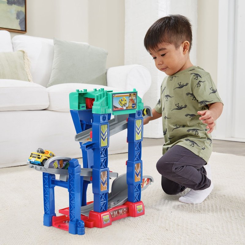 Vtech　聲光城市嘟嘟車-4合1賽車場軌道組 - 寶寶/兒童玩具/玩偶 - 塑膠 