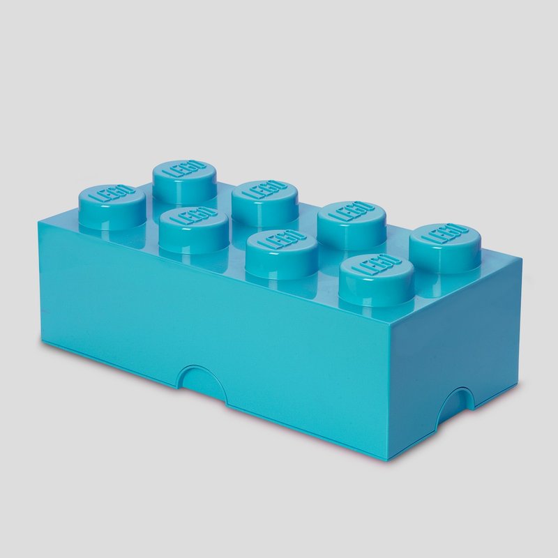 Room Copenhagen LEGO 8 Convex Storage Box-Sky Blue (40041743) - Storage - Other Materials 