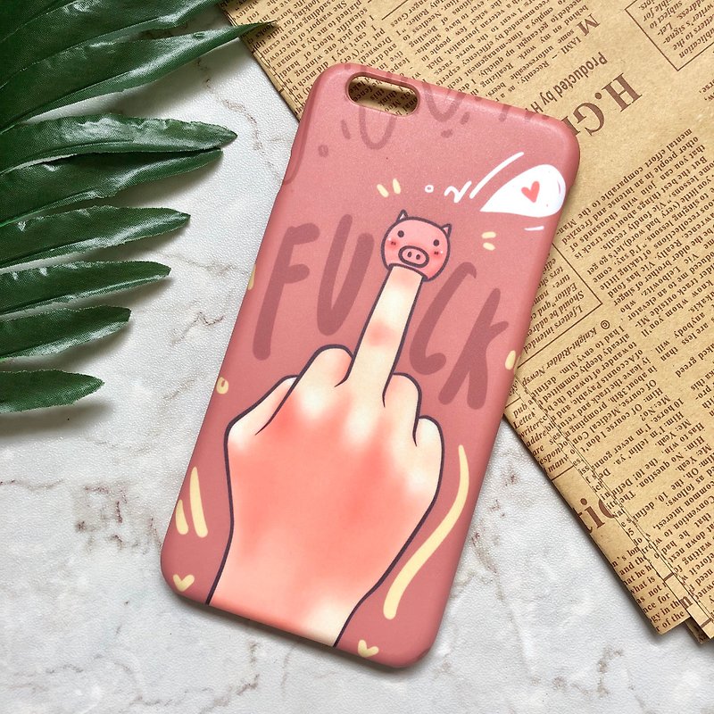 pig :: FU*K COLLECTION - Phone Cases - Plastic Brown