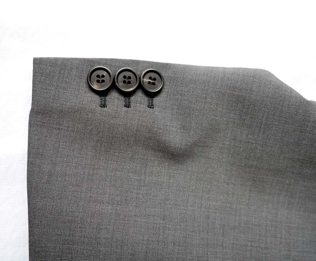 PRADA Women's Gray Pleated Hem Loose-Fit Long Sleeve Blazer