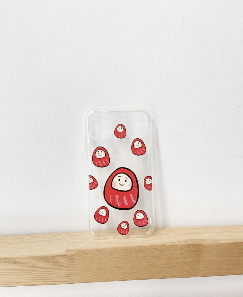 リトルダルモ電話ケース - スマホアクセサリー - プラスチック レッド