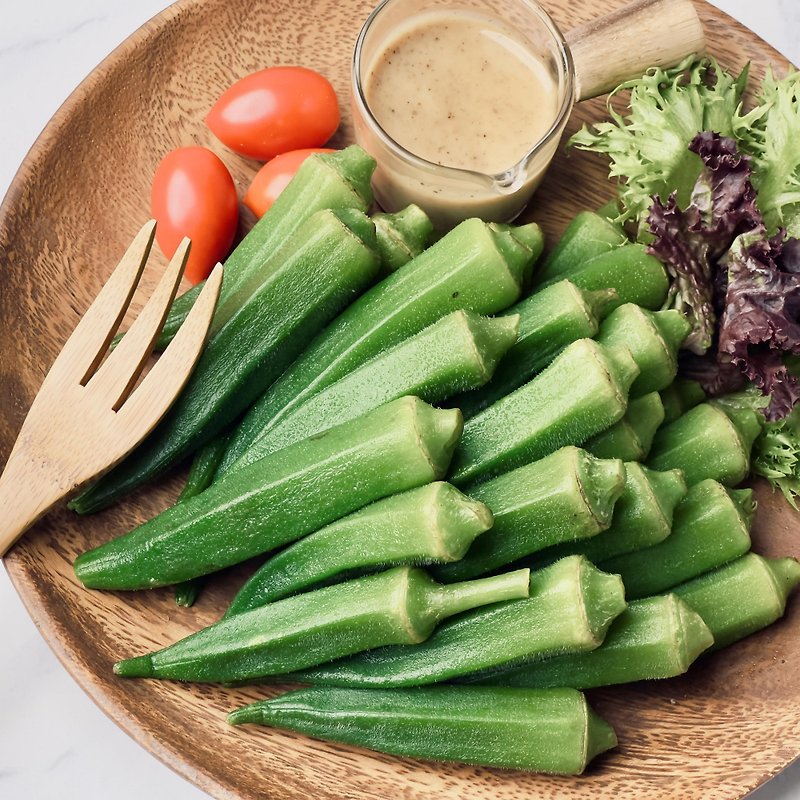 【Danyun Okra】300g fresh okra, salad, hydroponic lettuce, vegetables