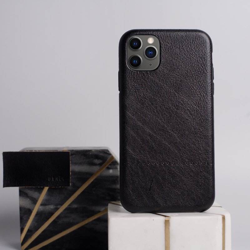 LEATHER case for iPhone 11 Pro/11 Pro Max / Xs Max / XR in Black color - 手機殼/手機套 - 其他材質 黑色
