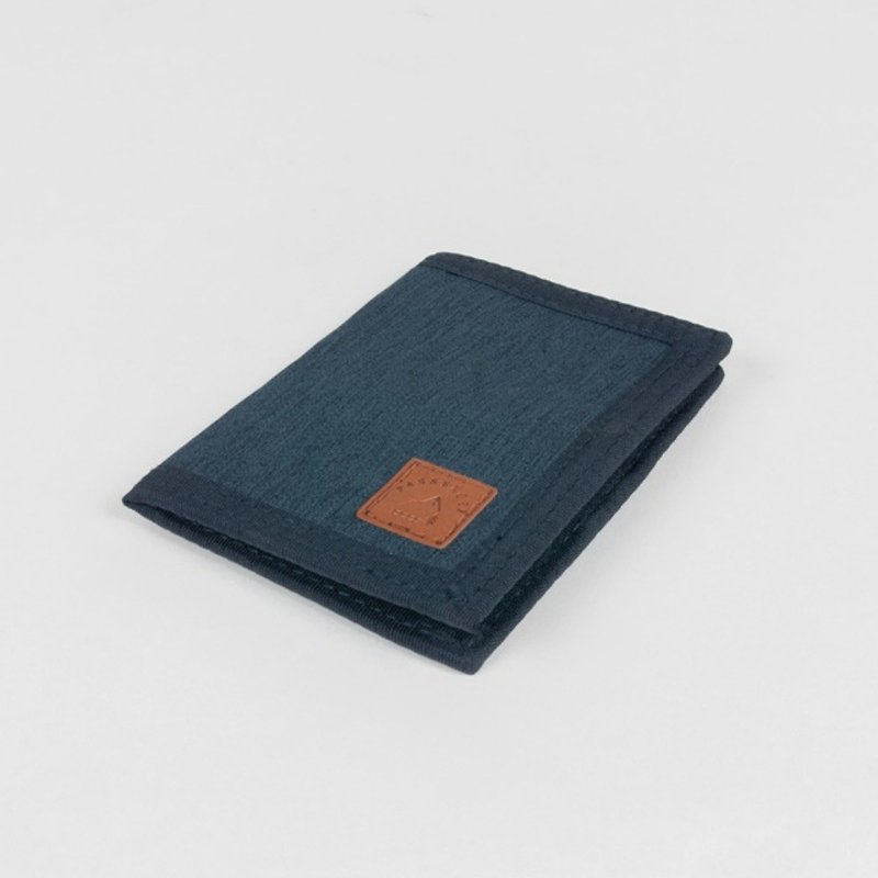 PASSENGER CARRYON outdoor fashion long slim wallet (two colors) - กระเป๋าเป้สะพายหลัง - เส้นใยสังเคราะห์ สีน้ำเงิน