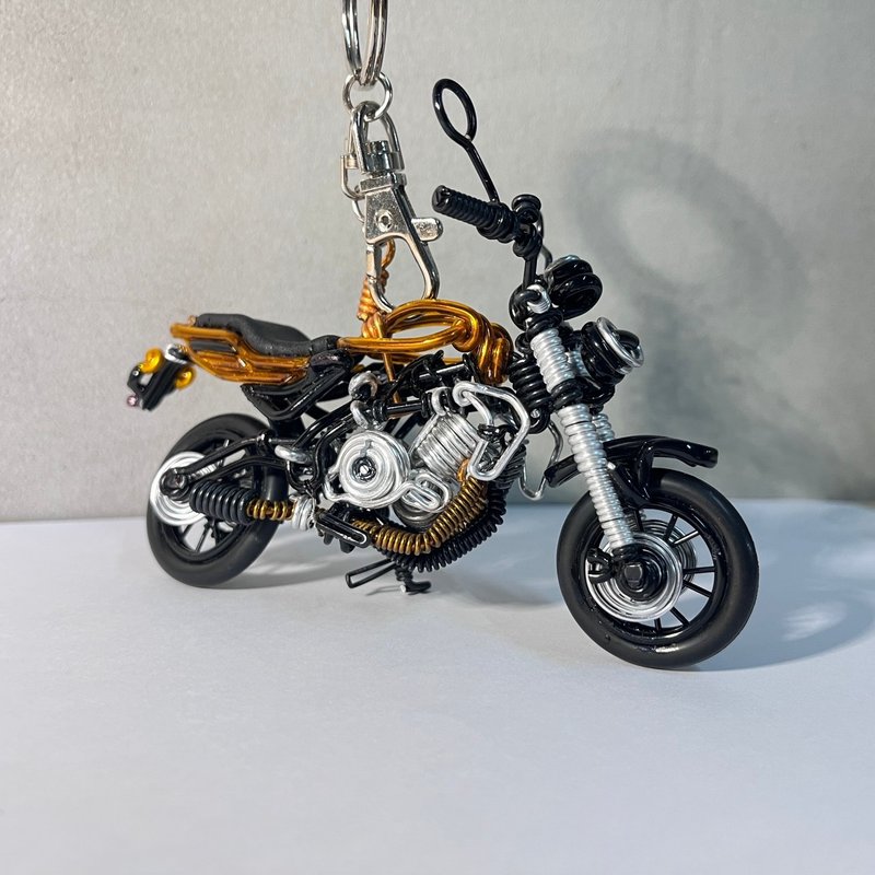 臺灣手作鋁線職人 哈雷X350 鋁線摩托車 檔車 - 鑰匙圈/鑰匙包 - 鋁合金 多色