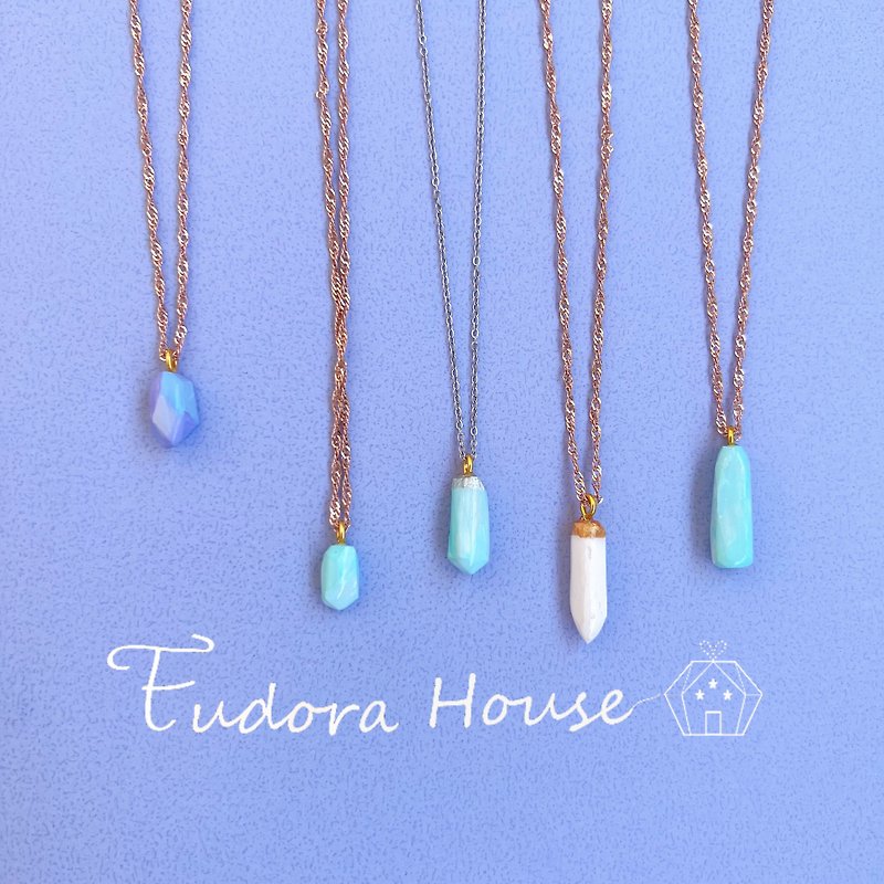 Eudora House Handmade Simulated Crystal Fluorite Series  Handmade Jewelry