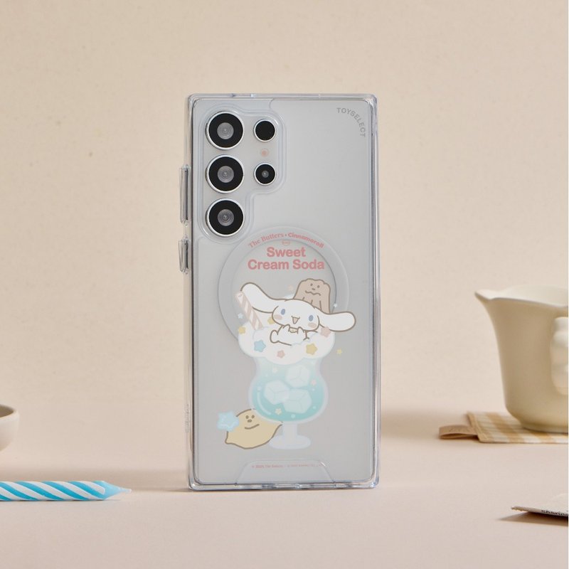 奶油家族x大耳狗奶油蘇打防摔透明SAMSUNG手機殼 - 手機殼/手機套 - 塑膠 多色