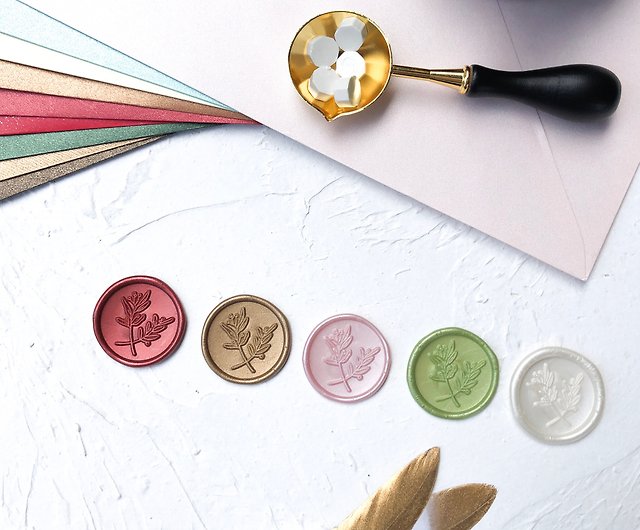 Spot sealing Wax stickers lacquer stickers wedding invitation stickers  wedding supplies envelope sealing stickers - Shop mibaodesign Stickers -  Pinkoi