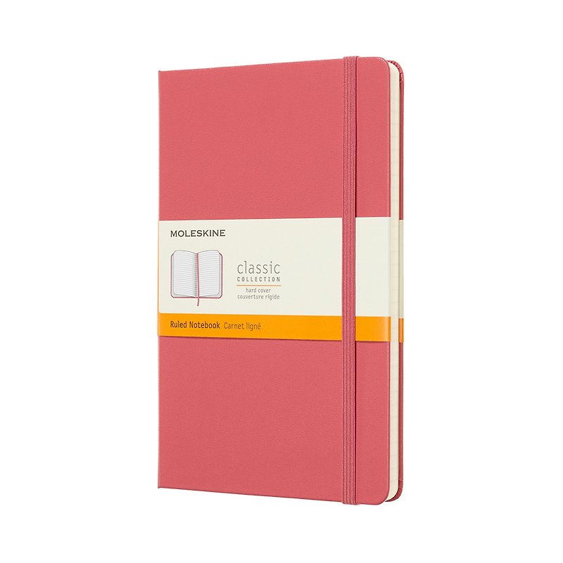 MOLESKINE classic daisy pink hard shell notebook-L-shaped horizontal line - Notebooks & Journals - Paper Pink