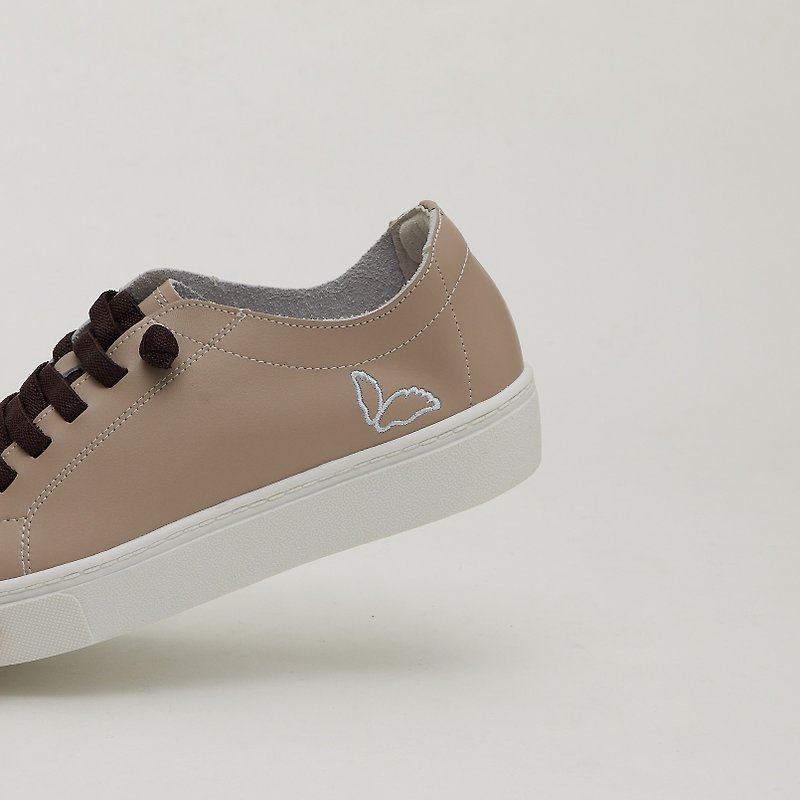 Handmade MUSE Sneaker  Brown - Women's Running Shoes - Genuine Leather Khaki