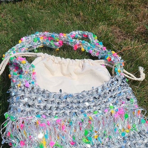 レインボーグミのショルダー　中① ハンドメイド レインボーグミのショルダー中① ハンドメイド