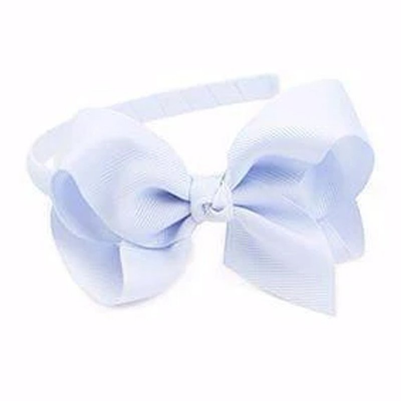 British Ribbies Bow Hair Circle-Light Blue - Hair Accessories - Polyester 