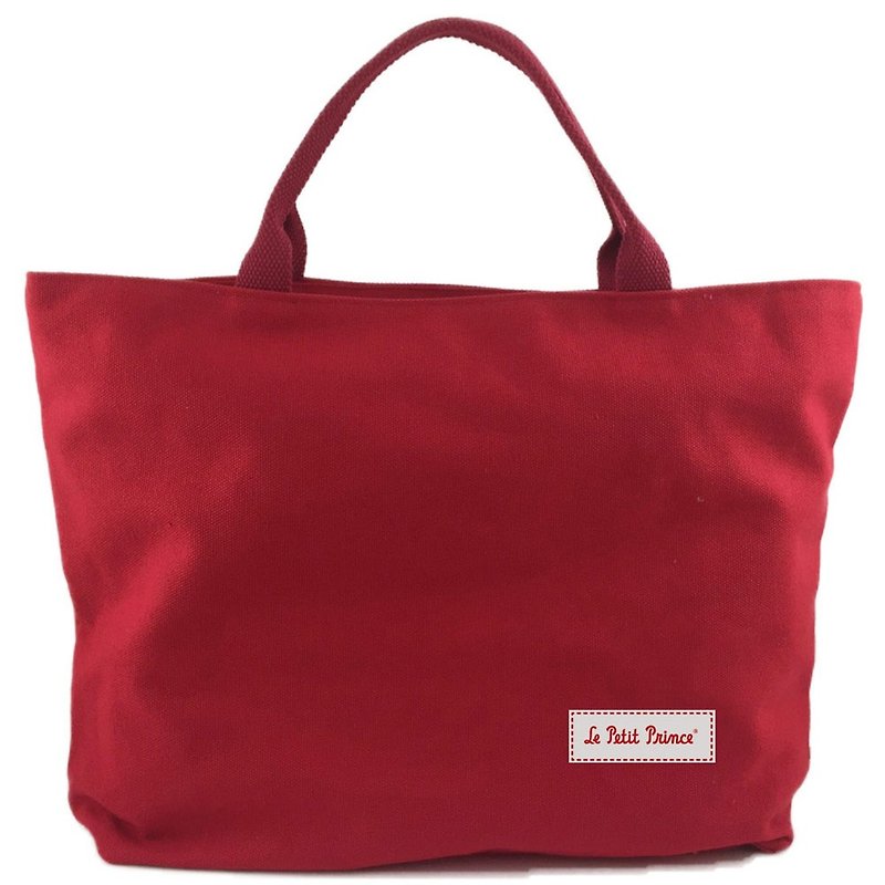 Small prince classic version of the license - [zipper canvas - red] (small) - Handbags & Totes - Cotton & Hemp Red